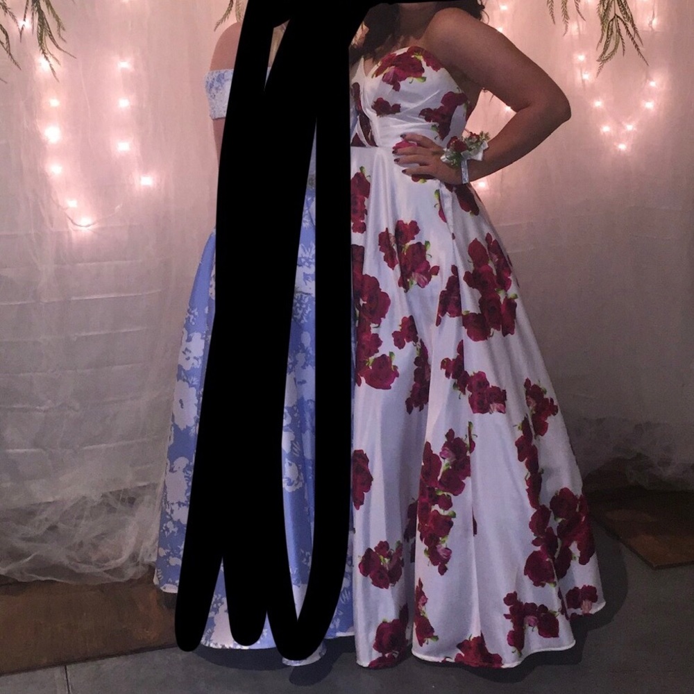 size 9 (corset back) prom dress, $250 obo